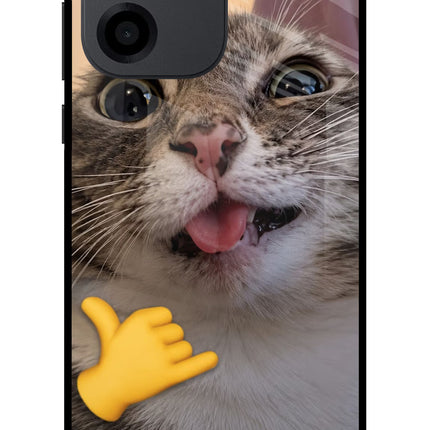 Silly Cat Call OnePlus Nord CE 6 Metal Case Back Cover by Casekaro
