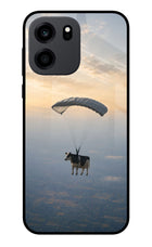 Skydiving Cow OnePlus Nord CE 6 Metal Case Back Cover by Casekaro