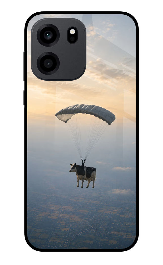 Skydiving Cow OnePlus Nord CE 6 Metal Case Back Cover by Casekaro