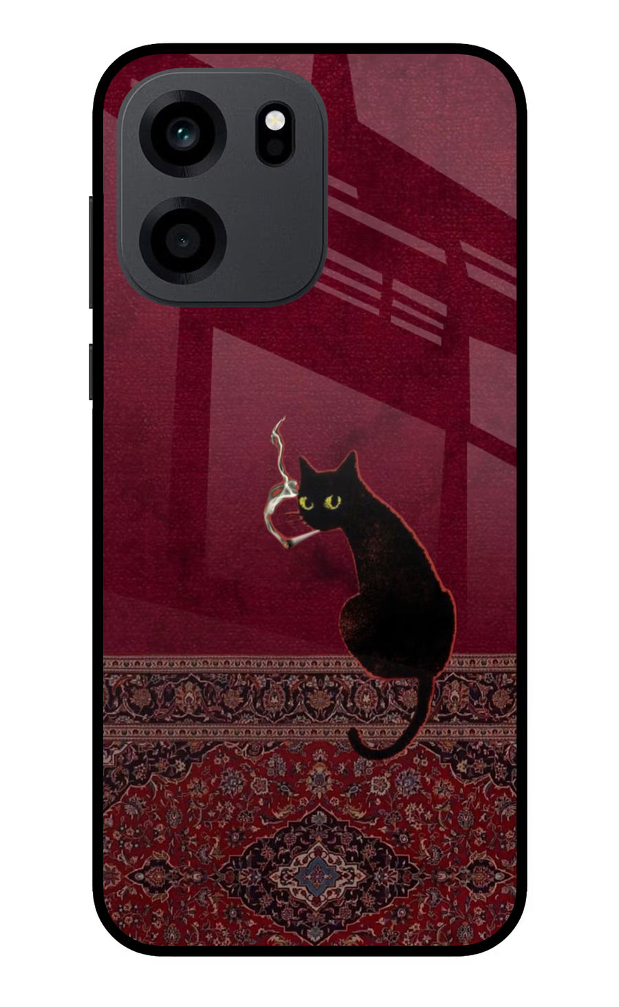 Midnight Cat OnePlus Nord CE 6 Back Cover, Metal case