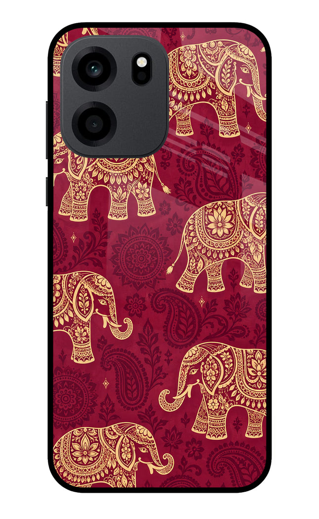 Maroon Elephant OnePlus Nord CE 6 Metal Case Back Cover by Casekaro