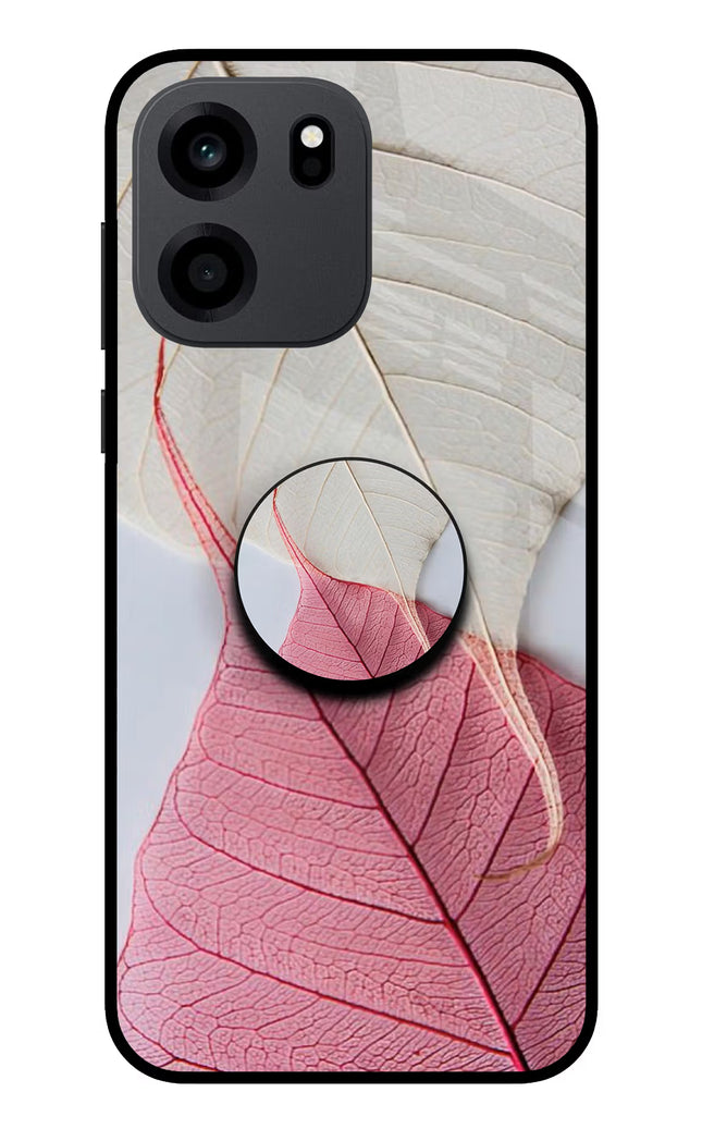 White Pink Leaf OnePlus Nord CE 6 Pop Case by Casekaro