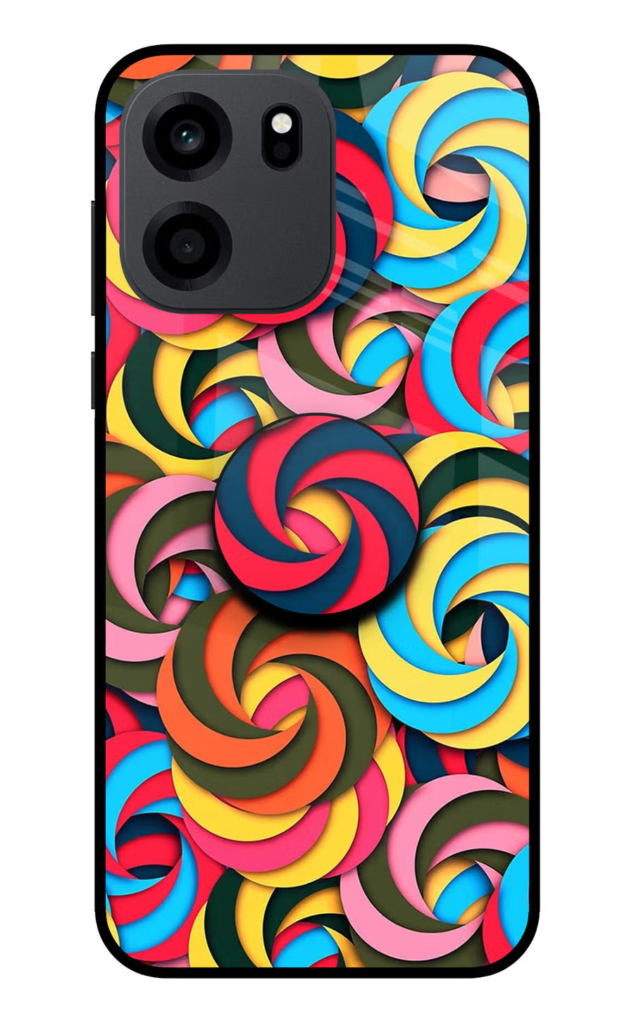 Spiral Pattern OnePlus Nord CE 6 Pop Case, Metal case