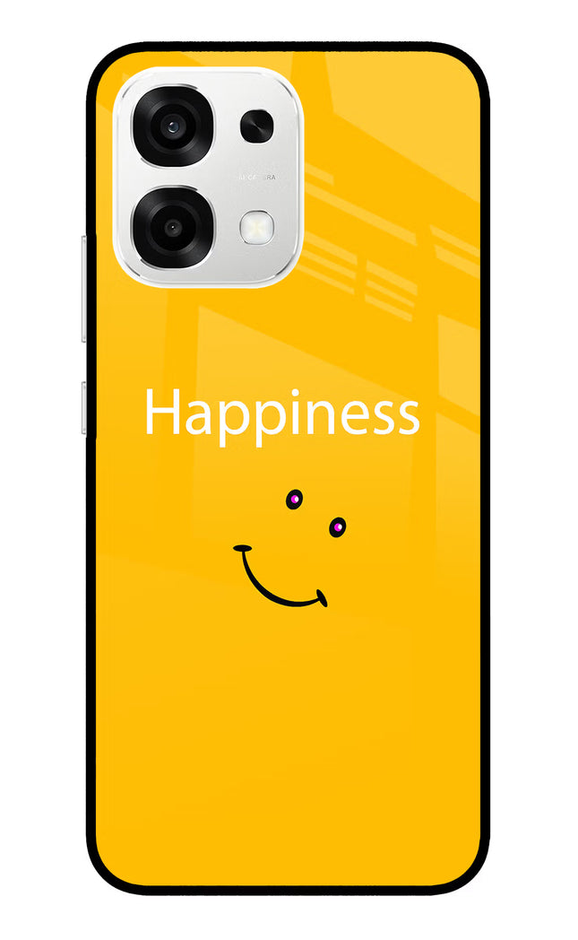 Happiness With Smiley Oppo F33 5G Metal Case Back Cover by Casekaro