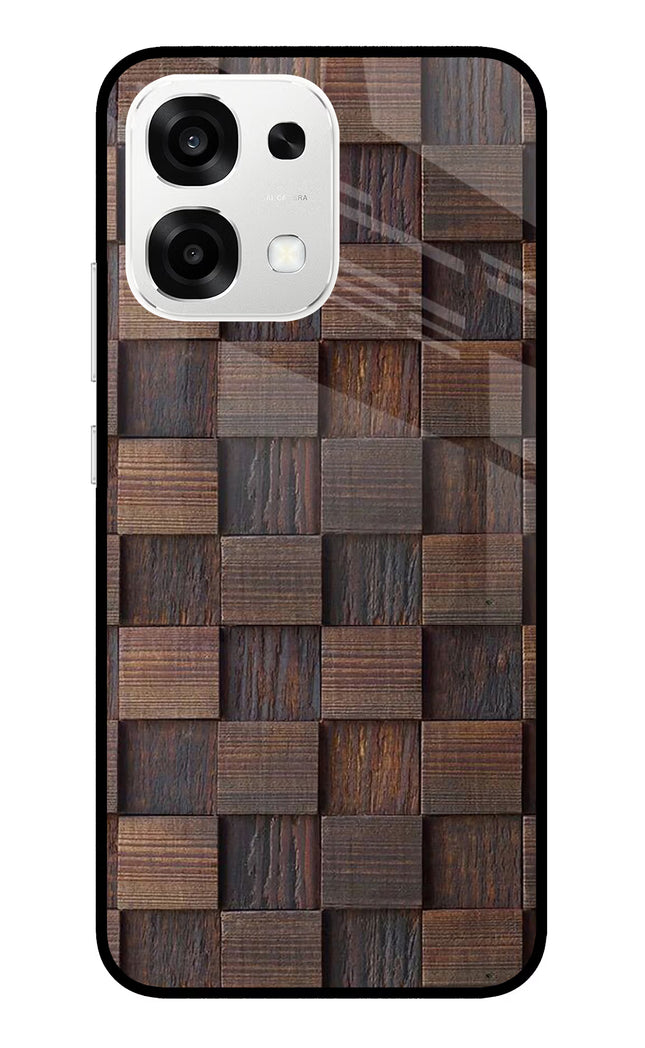Wooden Cube Design Oppo F33 5G Metal Case Back Cover by Casekaro