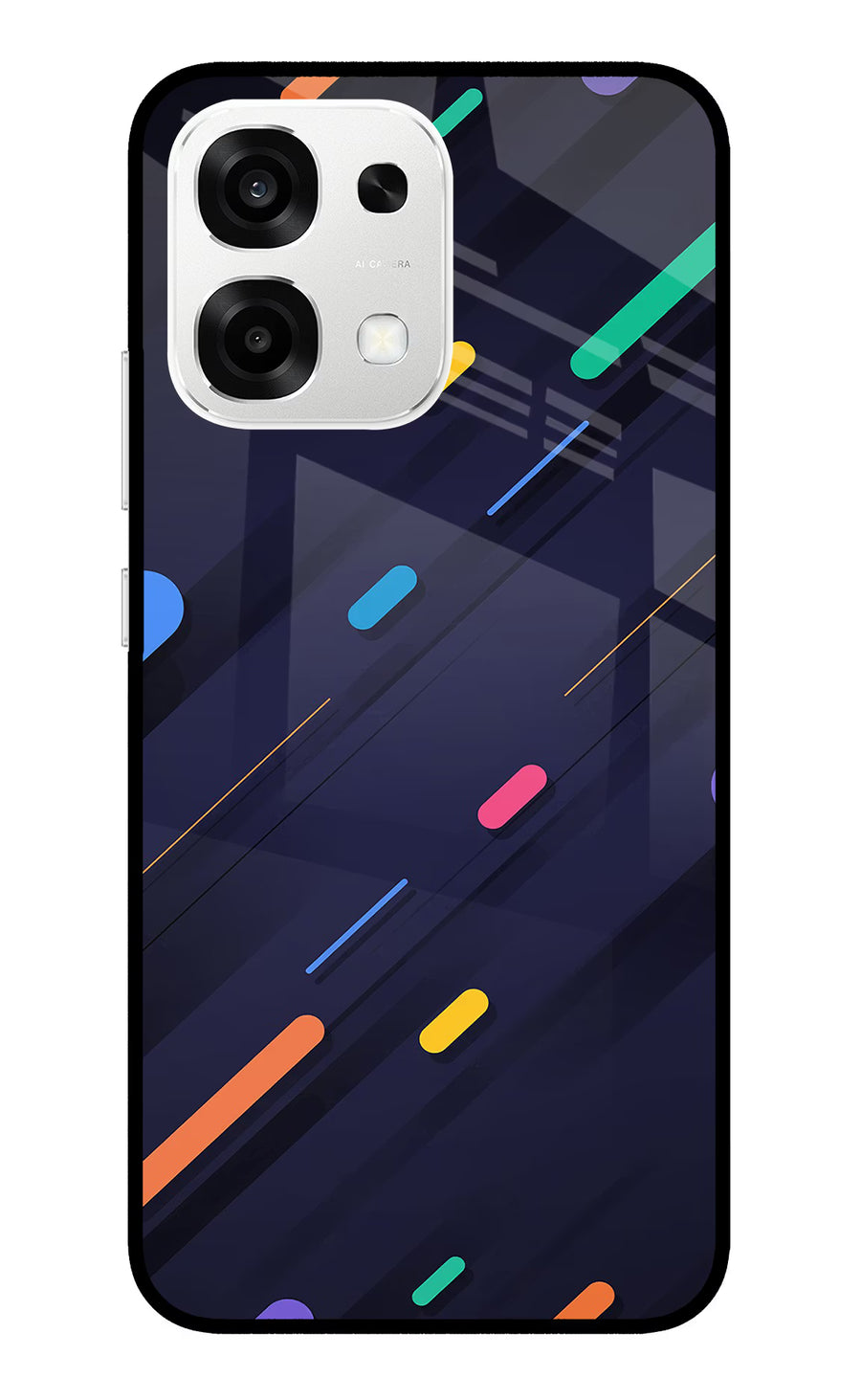 Abstract Design Oppo F33 5G Back Cover, Metal case