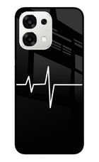 Heart Beats Oppo F33 5G Metal Case Back Cover by Casekaro