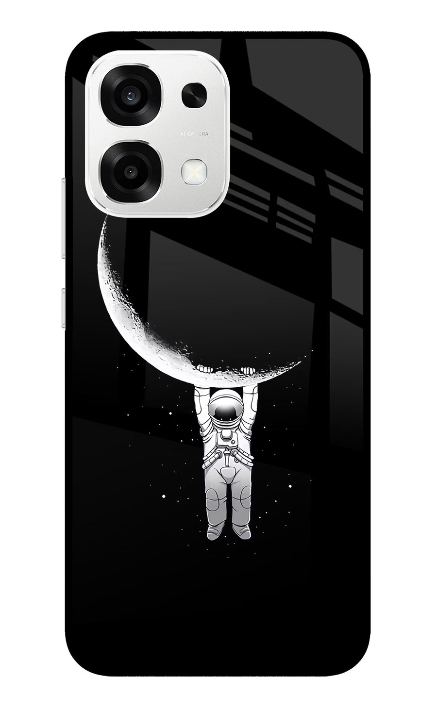 Moon Space Oppo F33 5G Back Cover, Metal case