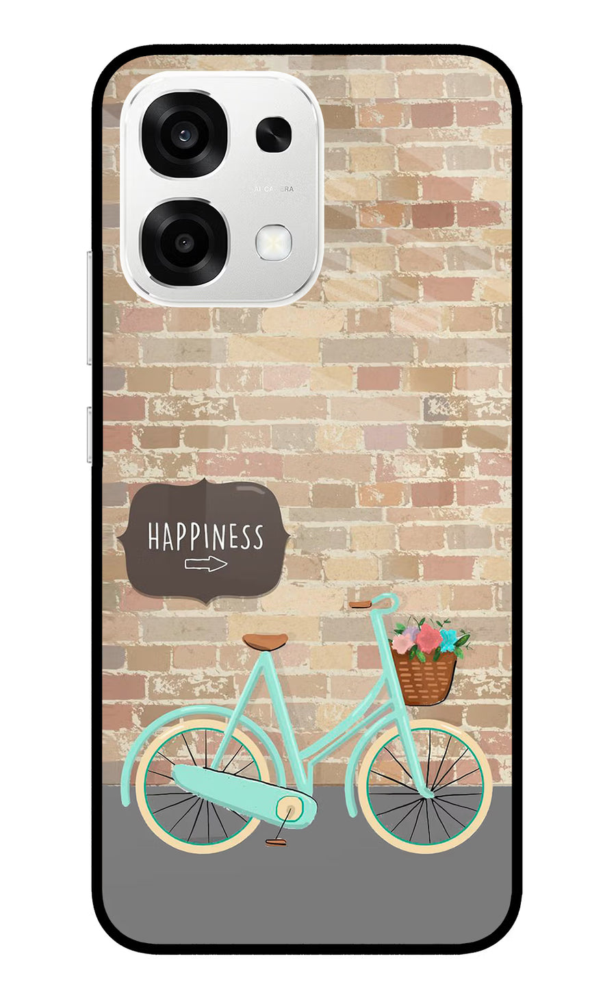 Happiness Artwork Oppo F33 5G Back Cover, Metal case