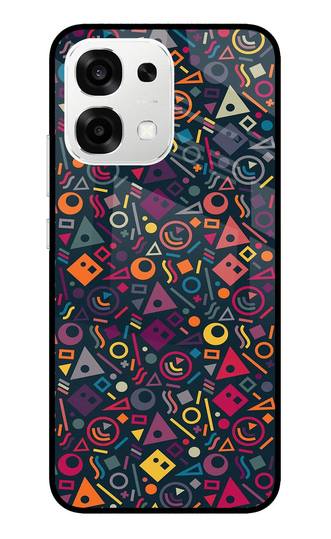 Geometric Abstract Oppo F33 5G Metal Case Back Cover by Casekaro