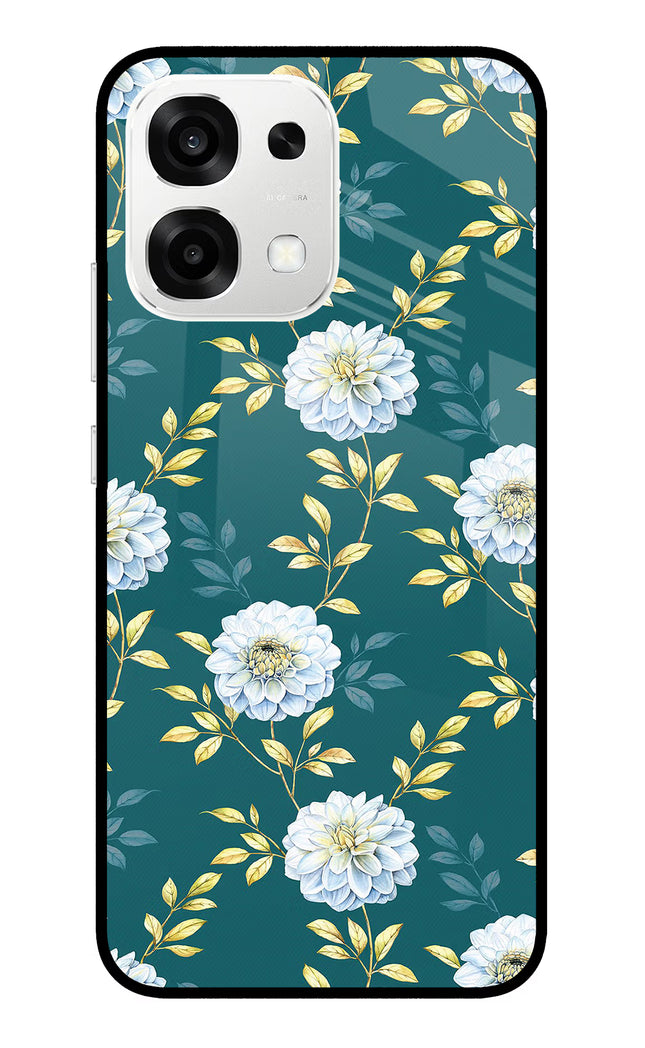 Flowers Oppo F33 5G Metal Case Back Cover by Casekaro