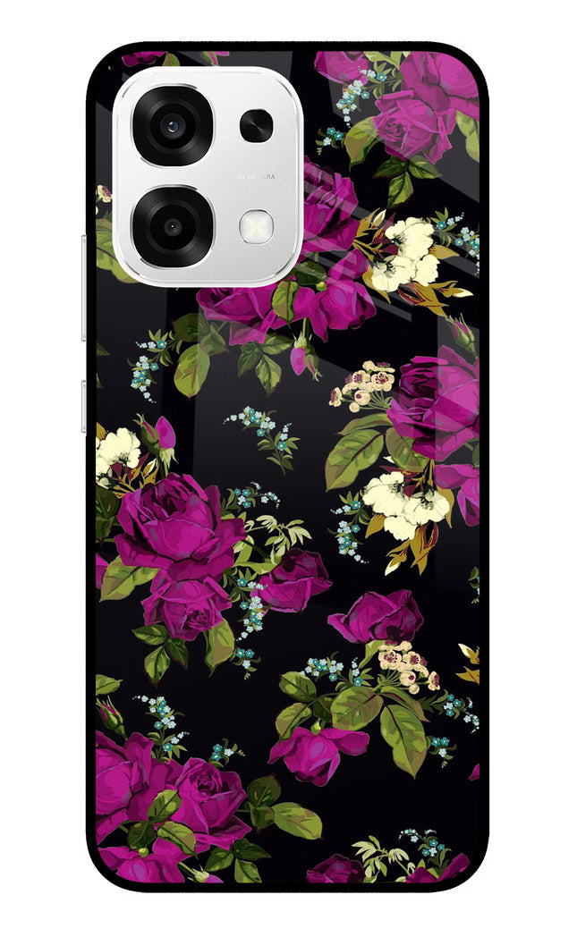 Flowers Oppo F33 5G Metal Case Back Cover by Casekaro