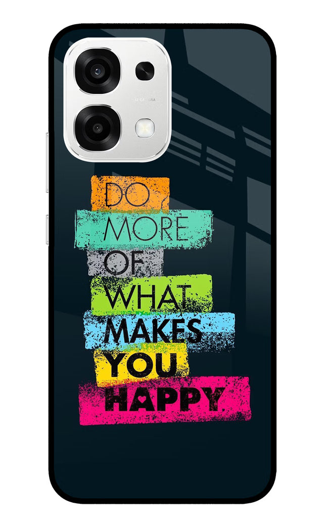 Do More Of What Makes You Happy Oppo F33 5G Metal Case Back Cover by Casekaro