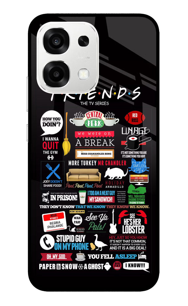 FRIENDS Oppo F33 5G Metal Case Back Cover by Casekaro