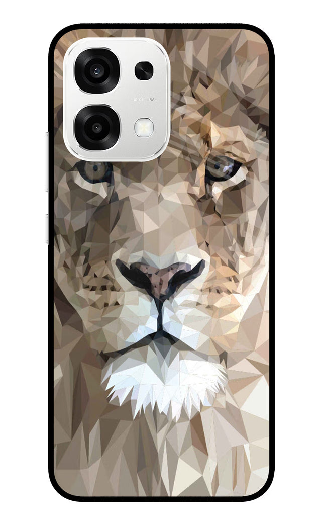 Lion Art Oppo F33 5G Metal Case Back Cover by Casekaro