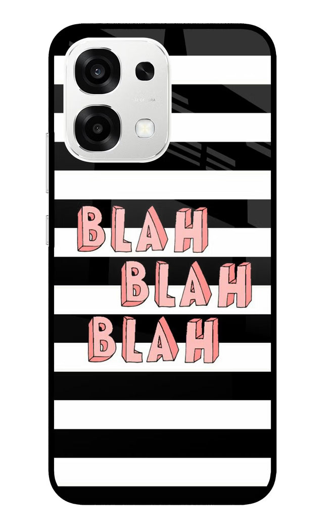 Blah Blah Blah Oppo F33 5G Metal Case Back Cover by Casekaro