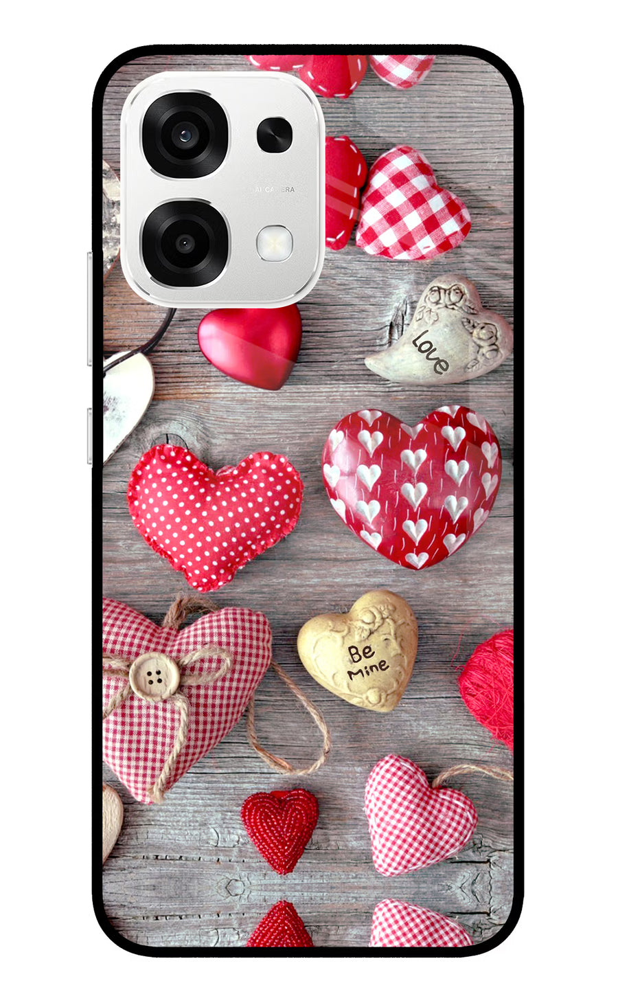 Love Wallpaper Oppo F33 5G Back Cover, Metal case