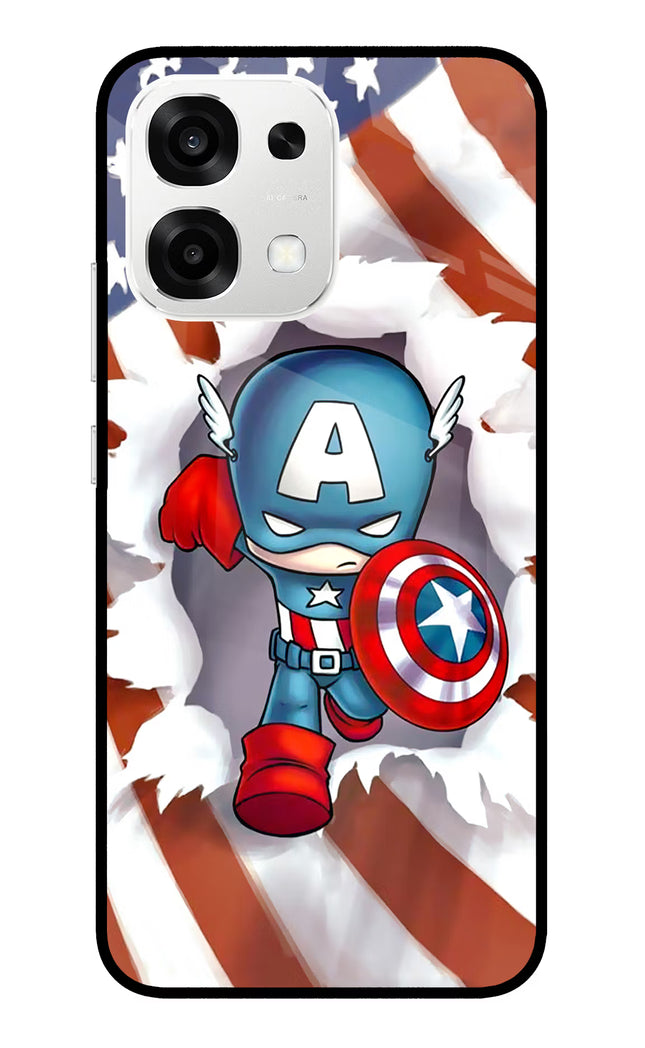 Captain America Oppo F33 5G Metal Case Back Cover by Casekaro
