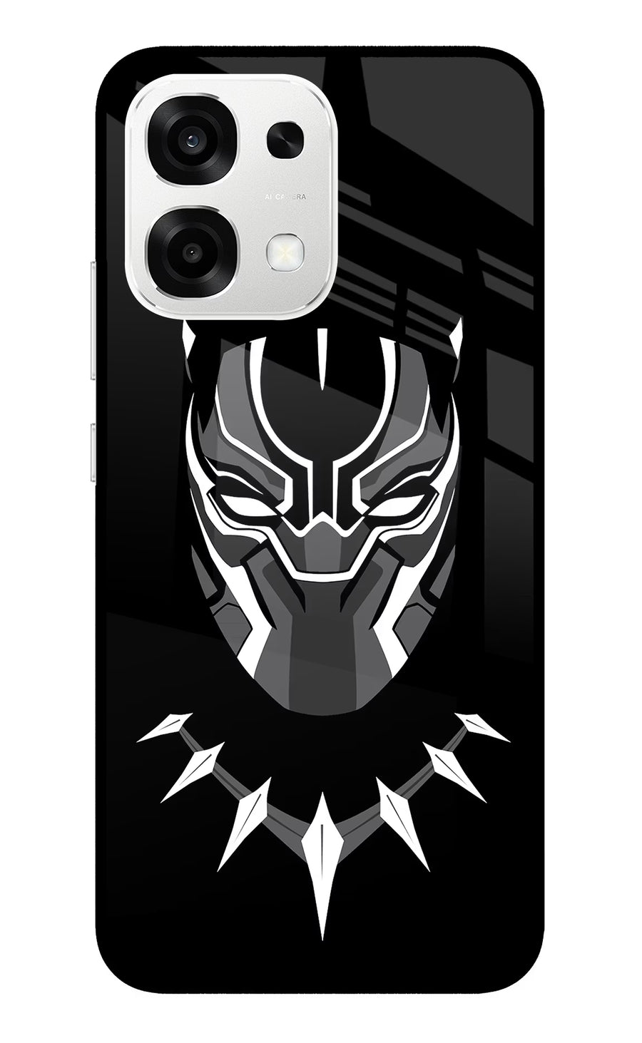Black Panther Oppo F33 5G Back Cover, Metal case