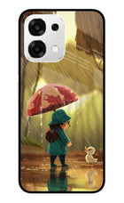 Rainy Day Oppo F33 5G Metal Case Back Cover by Casekaro