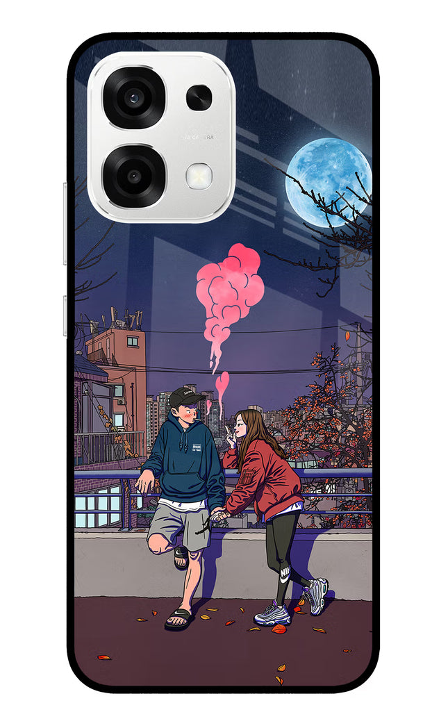 Chilling Couple Oppo F33 5G Metal Case Back Cover by Casekaro