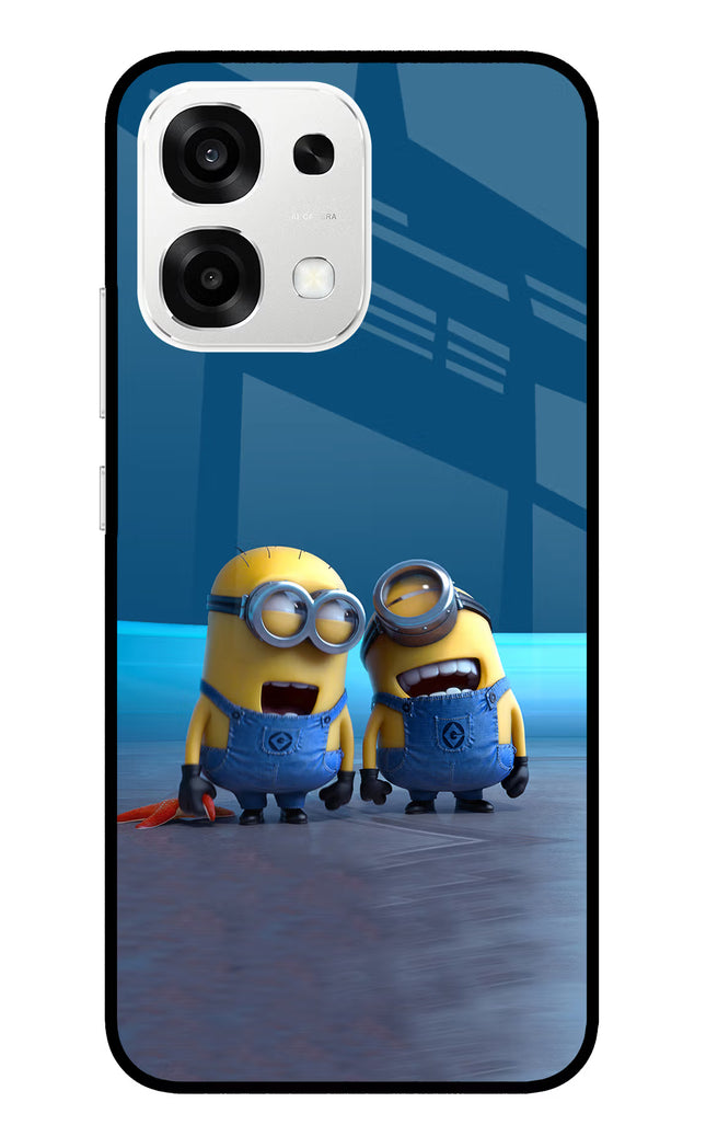Minion Laughing Oppo F33 5G Metal Case Back Cover by Casekaro