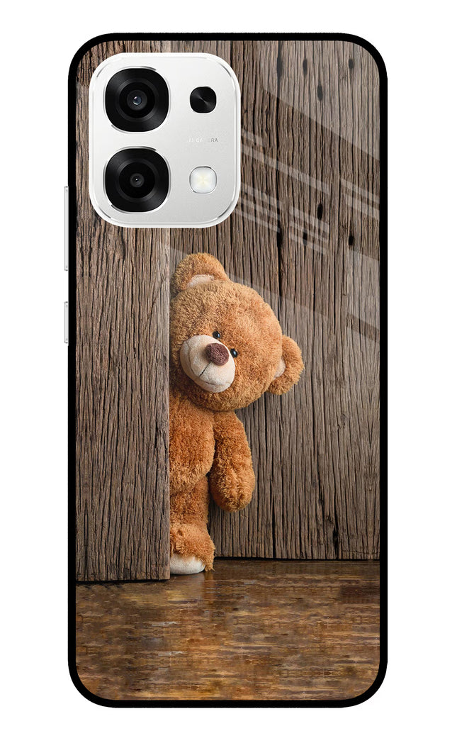 Teddy Wooden Oppo F33 5G Metal Case Back Cover by Casekaro