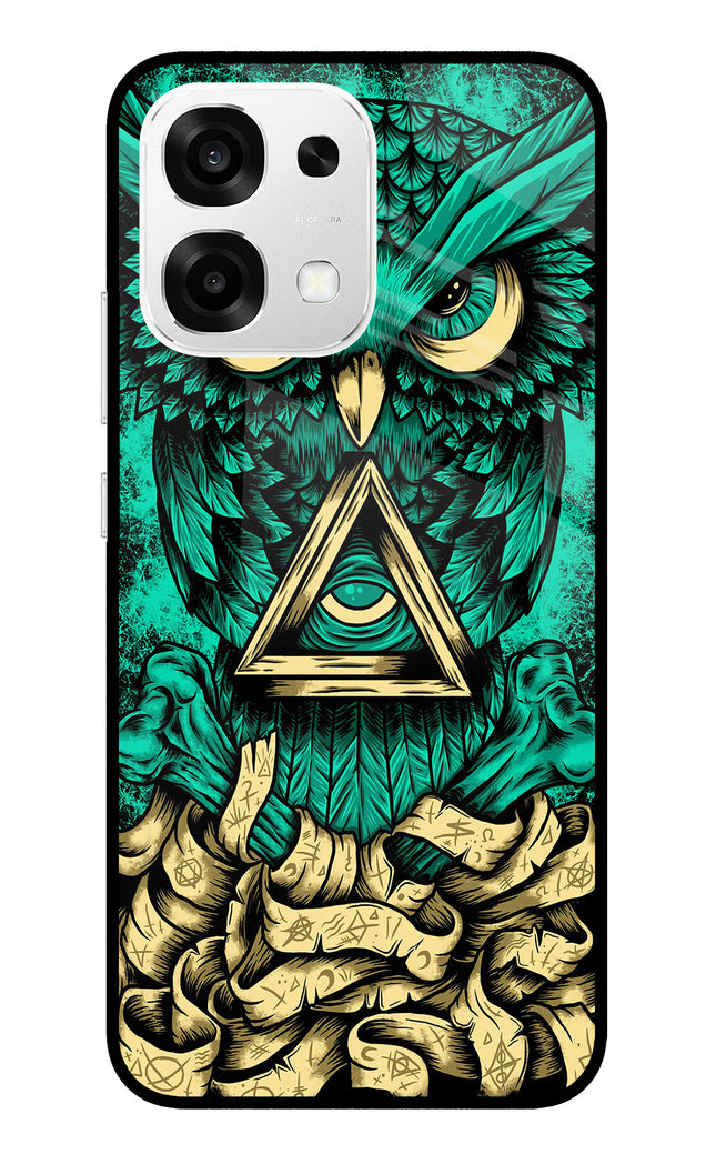 Green Owl Oppo F33 5G Metal Case Back Cover by Casekaro