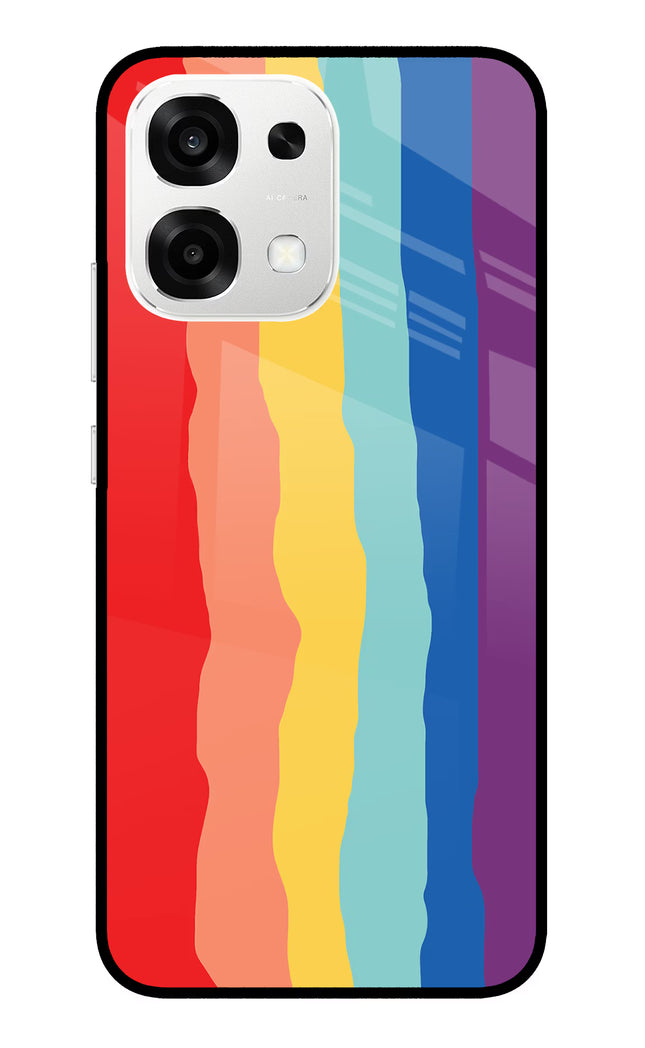 Rainbow Oppo F33 5G Metal Case Back Cover by Casekaro