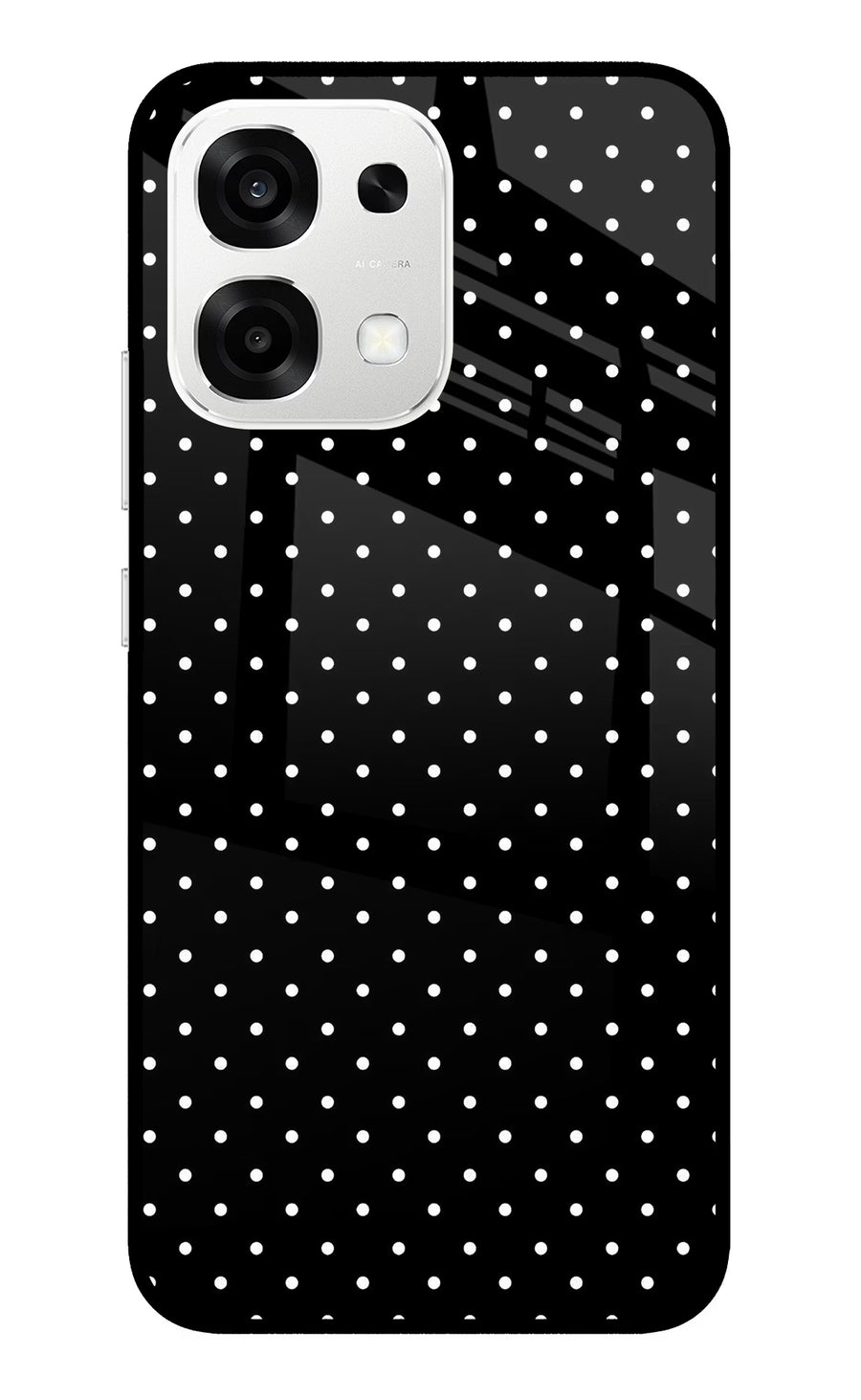 White Dots Oppo F33 5G Back Cover, Metal case