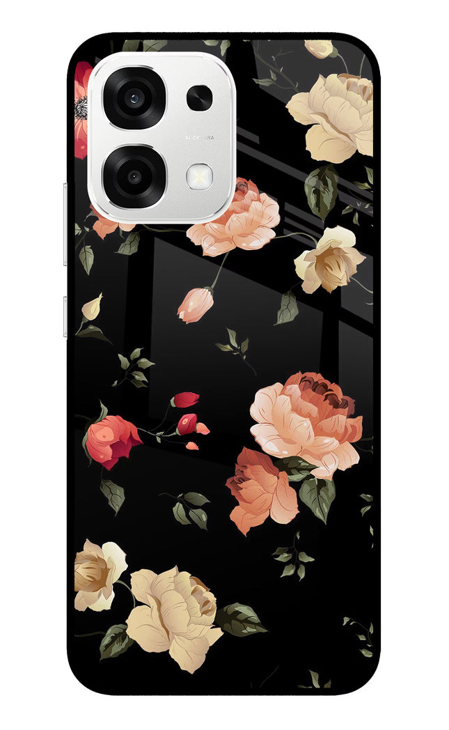 Flowers Oppo F33 5G Metal Case Back Cover by Casekaro