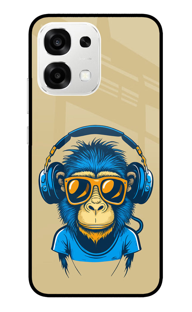 Monkey Headphone Oppo F33 5G Metal Case Back Cover by Casekaro