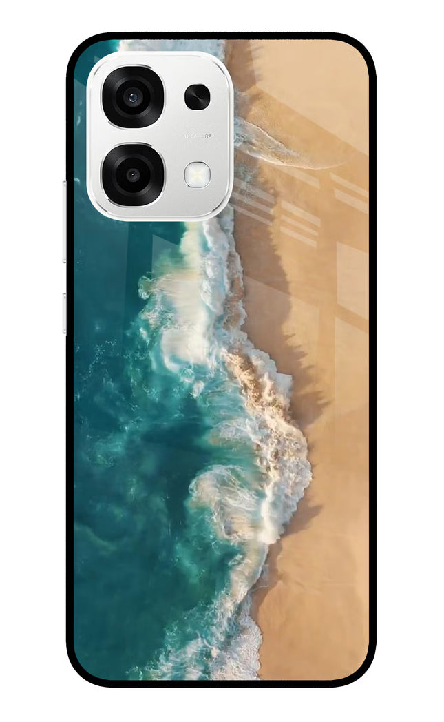 Ocean Beach Oppo F33 5G Metal Case Back Cover by Casekaro