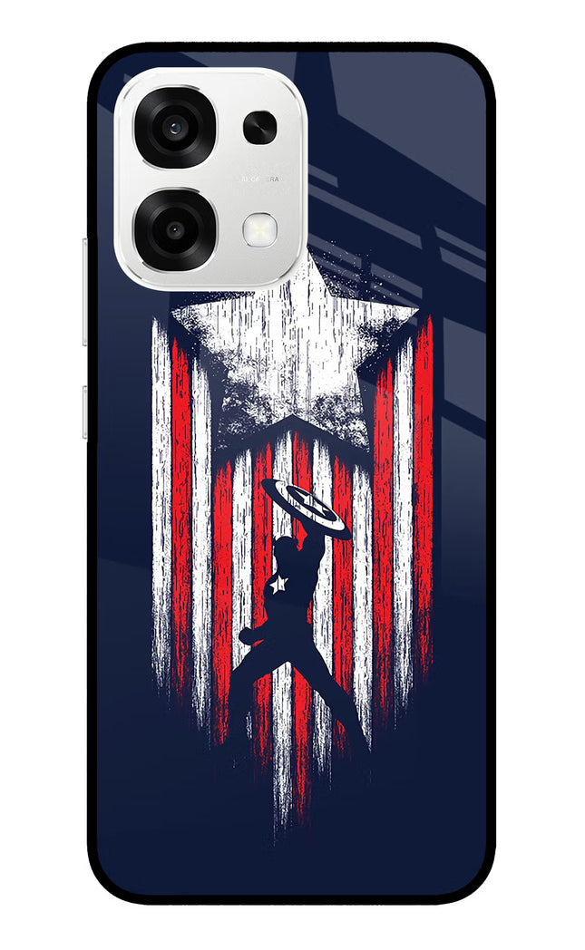 Captain America Marvel Art Oppo F33 5G Metal Case Back Cover by Casekaro