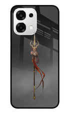 Shiv Trishul Oppo F33 5G Metal Case Back Cover by Casekaro