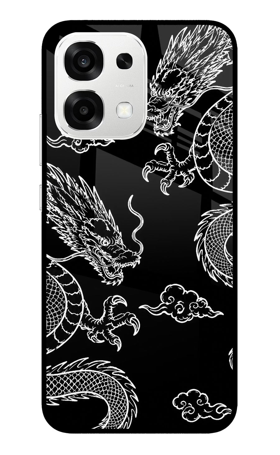 Twin Dragons Oppo F33 5G Back Cover, Metal case
