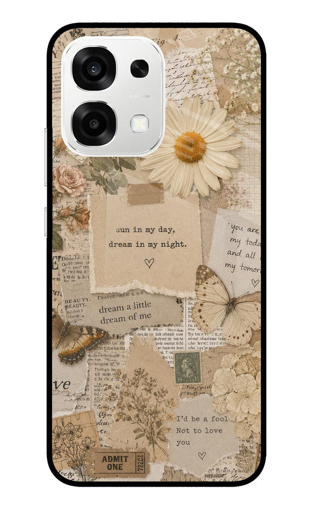 Vintage case Oppo F33 5G Metal Case Back Cover by Casekaro