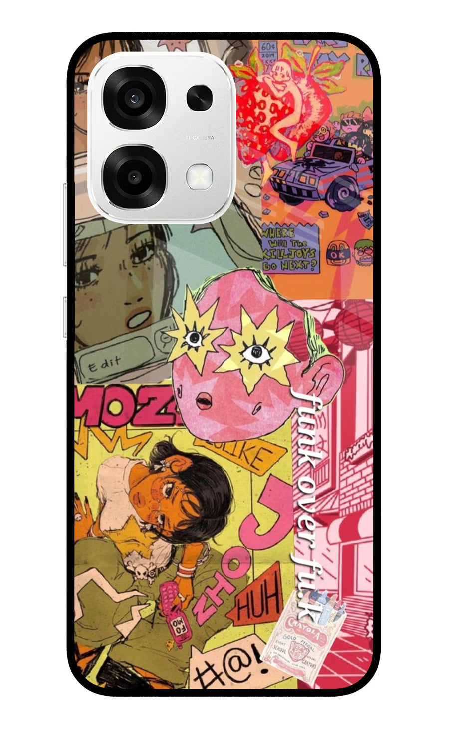 Funkover Oppo F33 5G Back Cover, Metal case