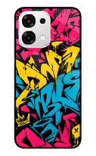 Graffiti Vibe Oppo F33 5G Metal Case Back Cover by Casekaro