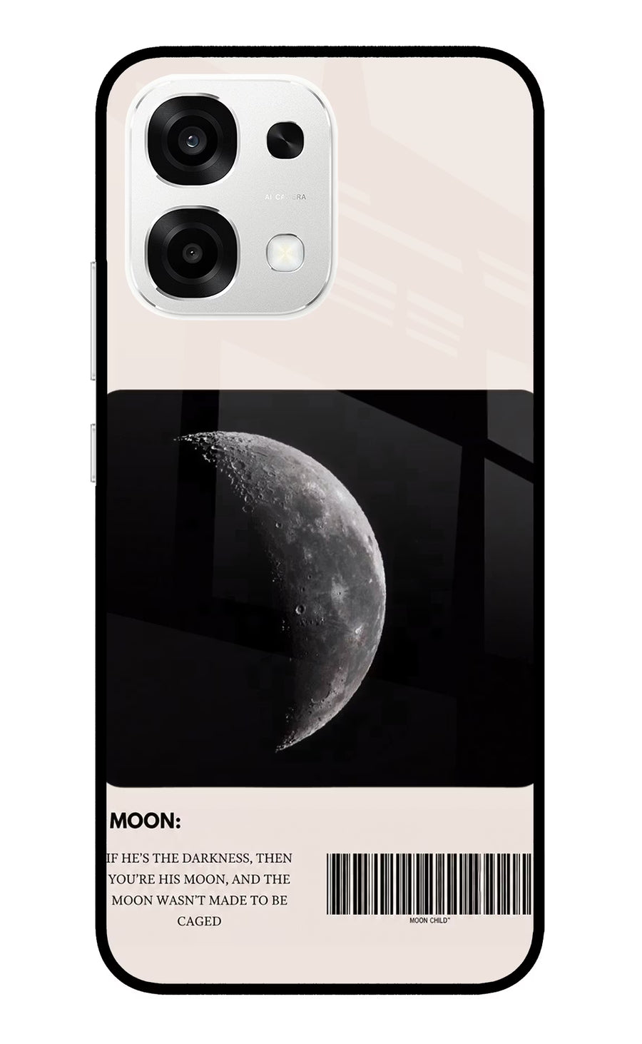 Moon Phase Oppo F33 5G Back Cover, Metal case