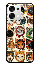 Cool Cat Oppo F33 5G Metal Case Back Cover by Casekaro