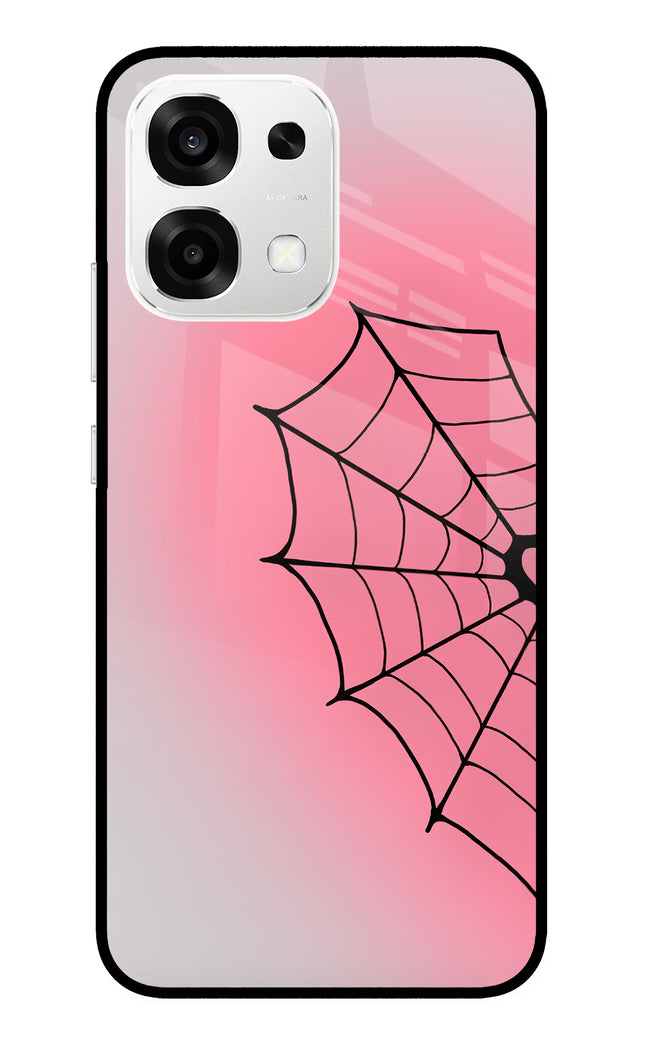 Pink Web Oppo F33 5G Metal Case Back Cover by Casekaro