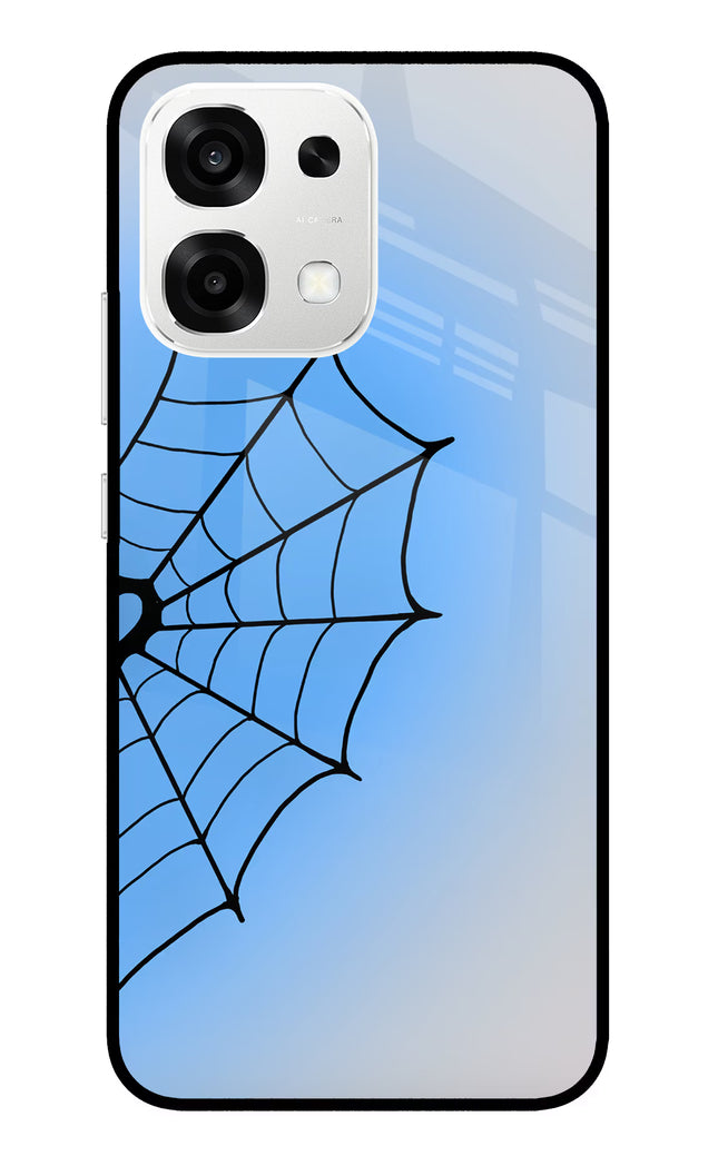 Blue Web Oppo F33 5G Metal Case Back Cover by Casekaro