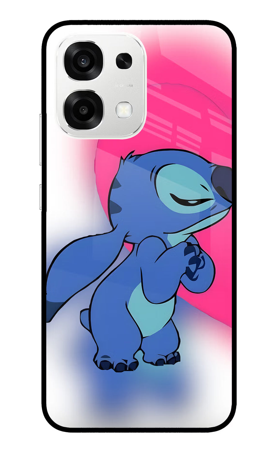 Stitch Hug Oppo F33 5G Back Cover, Metal case