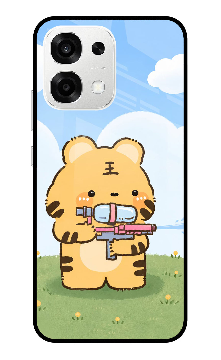 Tiger Treat Oppo F33 5G Back Cover, Metal case