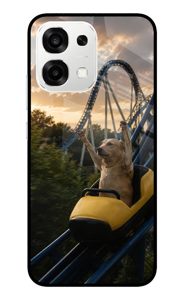 Rollercoaster Dog Oppo F33 5G Metal Case Back Cover by Casekaro