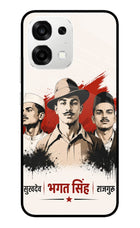 Bhagat Singh Trio Oppo F33 5G Metal Case Back Cover by Casekaro