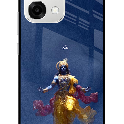 Cosmic Krishna Oppo F33 5G Metal Case Back Cover by Casekaro
