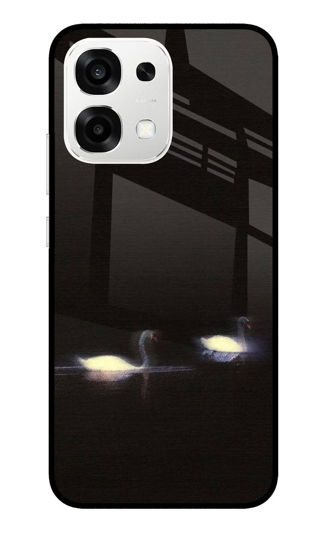 Silent Swans Oppo F33 5G Metal Case Back Cover by Casekaro