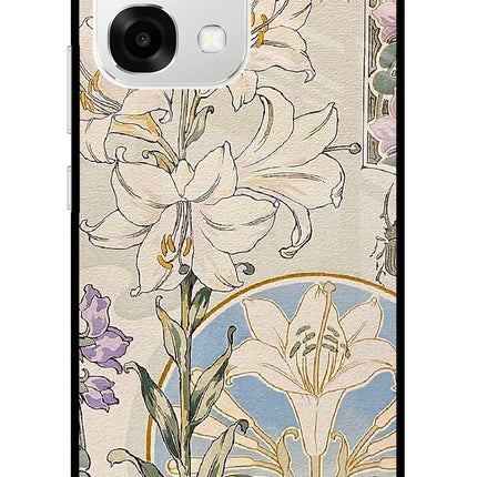 White Lily Oppo F33 5G Metal Case Back Cover by Casekaro